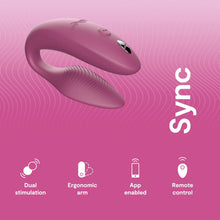 Load image into Gallery viewer, We-Vibe Sync 2 App Control Couples Vibrator Pink
