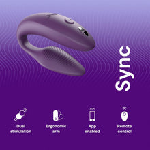 Load image into Gallery viewer, We-Vibe Sync 2 APP Remote Control Couples Vibrator Purple
