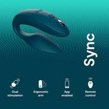 Load image into Gallery viewer, We-Vibe Sync 2 APP Remote Control Couples Vibrator Green
