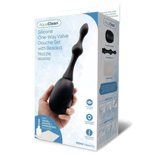 Load image into Gallery viewer, AquaClean Silicone 1-Way Valve Douche Set with Beaded Nozzle
