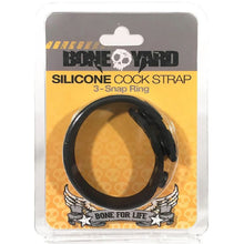 Load image into Gallery viewer, Boneyard Silicone Cock Strap Black
