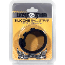 Load image into Gallery viewer, Boneyard Silicone Ball Strap Black
