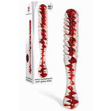 Load image into Gallery viewer, Adam &amp; Eve Sweetheart Swirl Glass Dildo
