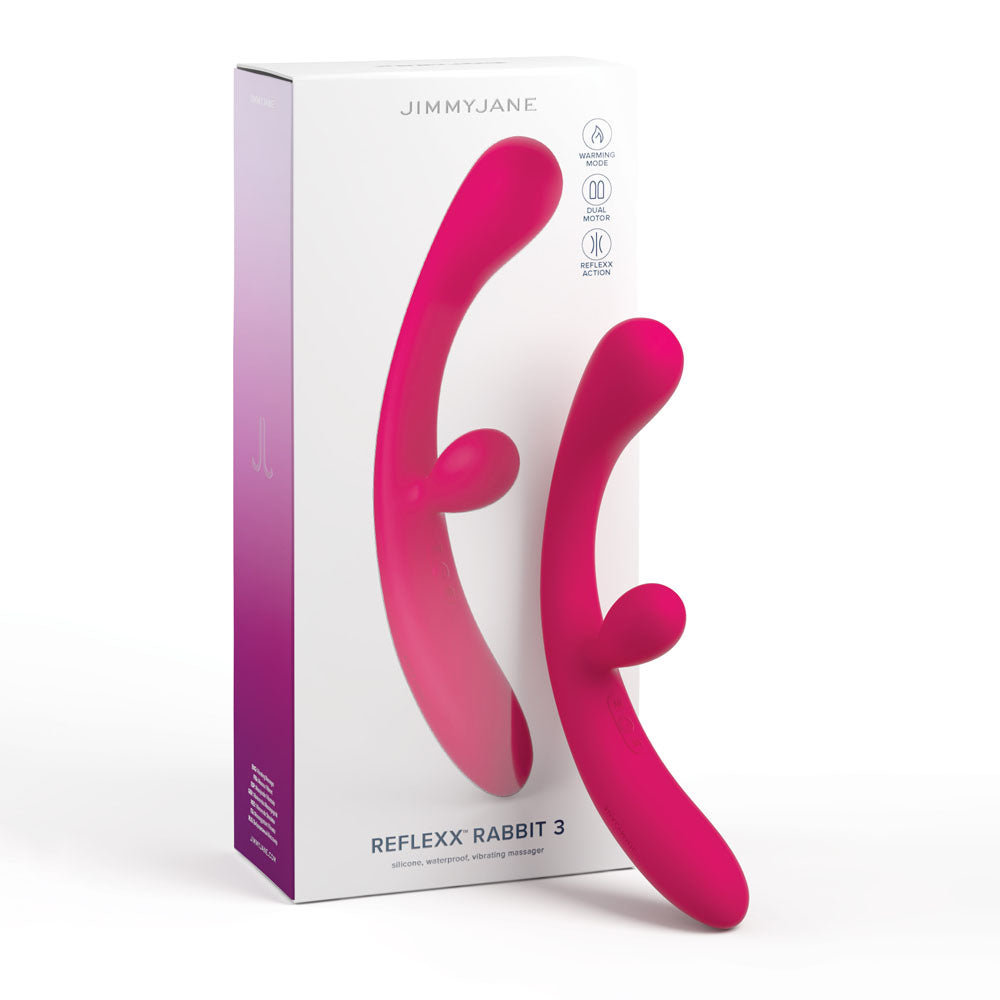 JimmyJane Reflexx Rabbit 3 USB Rechargeable 23cm Vibrator