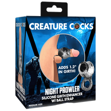 Load image into Gallery viewer, Night Prowler Silicone Penis Sleeve + Ball Stretcher
