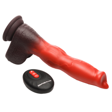 Load image into Gallery viewer, Ramming Hound Thrusting &amp; Vibrating Silicone Dildo
