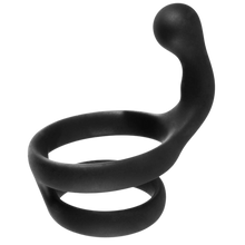 Load image into Gallery viewer, Cock Ring with Ball Strap and Clit Stimulator
