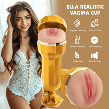 Load image into Gallery viewer, Ella Realistic Vagina Vibrating Cup
