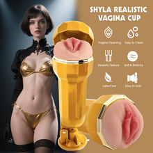 Load image into Gallery viewer, Shyla Realistic Vagina Vibrating Cup
