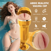 Load image into Gallery viewer, Abbie Realistic Vagina Vibrating Cup
