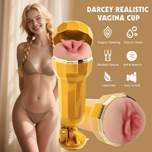 Load image into Gallery viewer, Darcey Realistic Vagina Vibrating Cup
