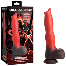 Load image into Gallery viewer, Ramming Hound Thrusting &amp; Vibrating Silicone Dildo
