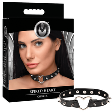 Load image into Gallery viewer, Spiked Heart Choker
