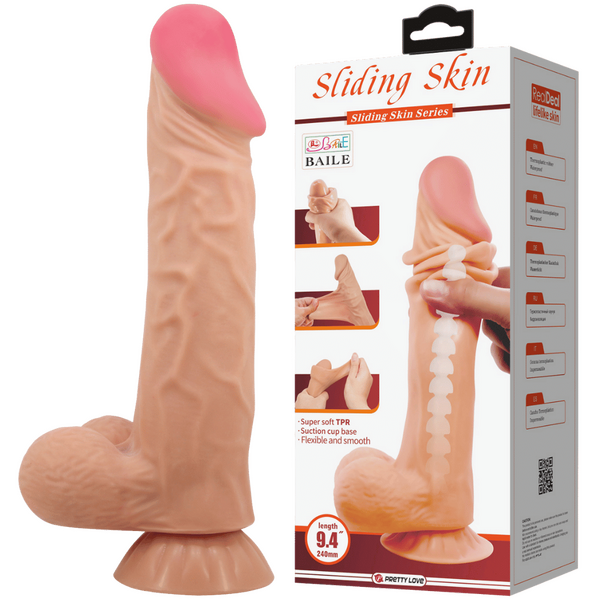 Pretty Love Sliding Skin Dildo 9.4