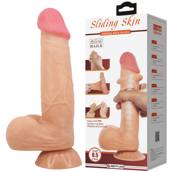 Pretty Love Sliding Skin Dildo 8.5