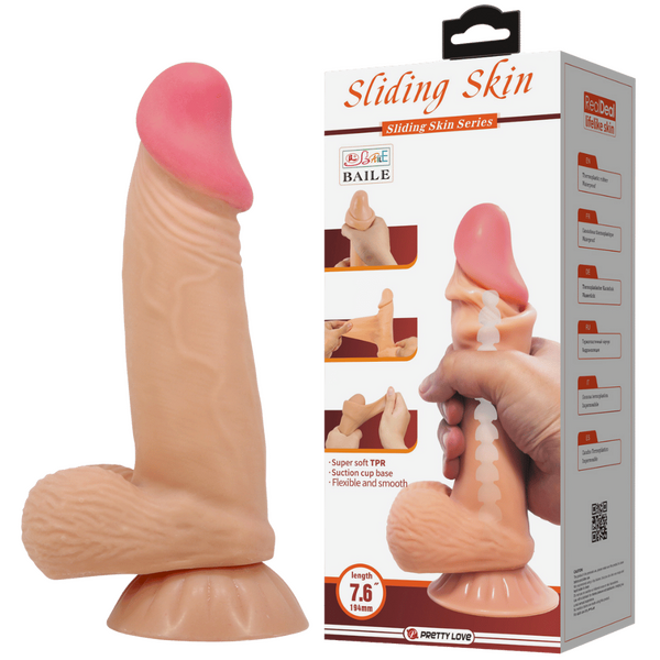 Pretty Love Sliding Skin Dildo 7.6