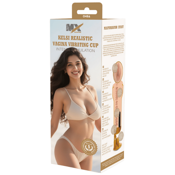Kelsi Realistic Vagina Vibrating Cup