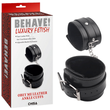 Load image into Gallery viewer, Obey Me Leather Ankle Cuffs
