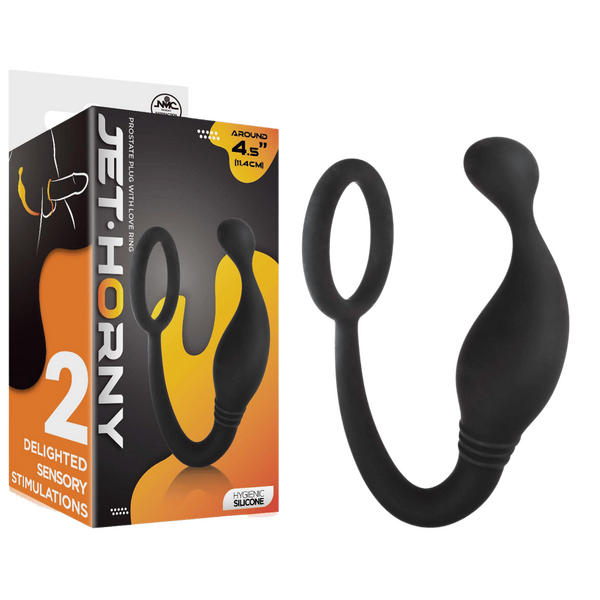 Prostate Plug with Love Ring - 4.5