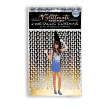 Load image into Gallery viewer, Glitterati - Penis Party Disco Metallic Curtains
