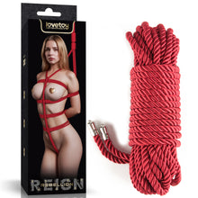 Load image into Gallery viewer, Rebellion Reign Silky Bondage Rope - Red
