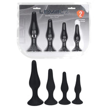 Load image into Gallery viewer, LEVELZ Slim Silicone Anal Plug Kit of 4
