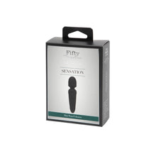 Load image into Gallery viewer, Fifty Shades of Grey Sensation Rechargeable Mini Wand Vibrator Black
