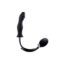 Load image into Gallery viewer, Strafe Silicone Inflatable Butt Plug Black
