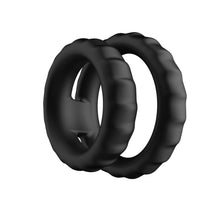 Load image into Gallery viewer, F-43: Tiered Cock &amp; Ball Ring - Black
