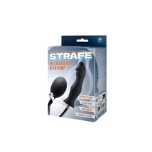 Load image into Gallery viewer, Strafe Silicone Inflatable Butt Plug Black
