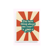 Load image into Gallery viewer, The best thing about my year? you cards 5PK
