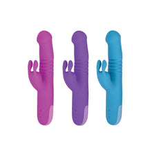Load image into Gallery viewer, Trio Thruster 9" Silicone 3 in 1 Rechargeable Rabbit Vibrator
