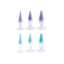 Load image into Gallery viewer, Glitzy Trainer 3 in 1 PVC Anal Plug Kit 4.5" - Transparent
