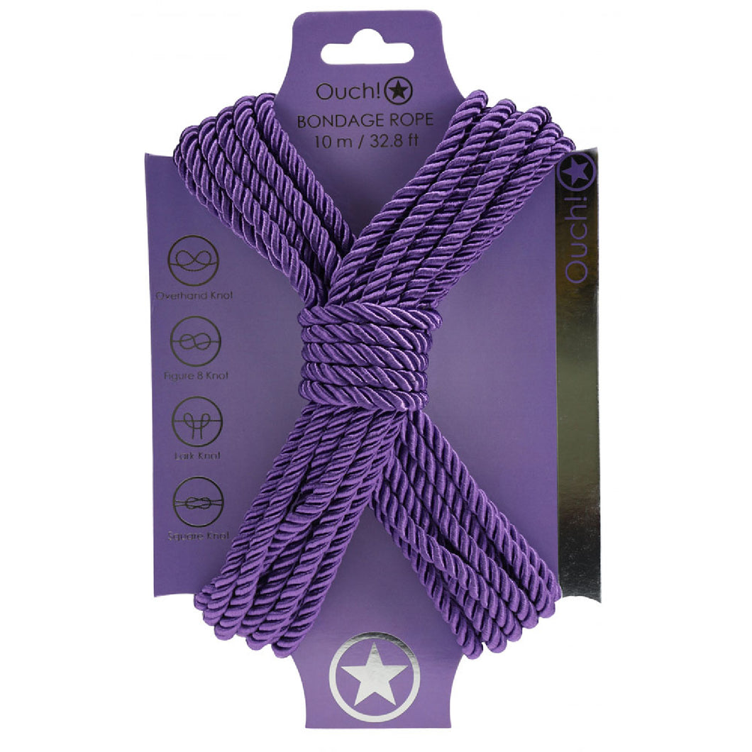 OUCH! Bondage Rope - 10 M - Purple