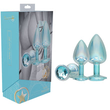Load image into Gallery viewer, OUCH! Paris Collection - Metal Anal Plug Set - Blue
