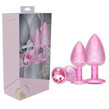 Load image into Gallery viewer, OUCH! Paris Collection - Metal Anal Plug Set - Pink
