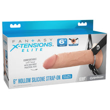 Load image into Gallery viewer, FX Elite 6&#39;&#39; Silicone Hollow Strap-On - Flesh
