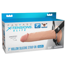 Load image into Gallery viewer, FX Elite 7&#39;&#39; Silicone Hollow Strap-On - Flesh
