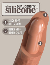 Load image into Gallery viewer, King Cock Elite 6&#39;&#39; Vibrating Dual Density Dildo Tan Realistic Suction Sex Toy
