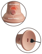Load image into Gallery viewer, King Cock Elite 8&#39;&#39; Vibrating Dual Density Cock TAN Realistic Dildo Sex Toy

