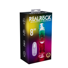 Load image into Gallery viewer, REALROCK 8&#39;&#39; No Balls Wireless Rechargeable LED Vibrating Dong

