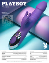 Load image into Gallery viewer, Playboy Pleasure HOP TO IT Thrusting G Spot Rabbit Vibrator

