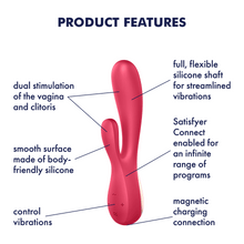 Load image into Gallery viewer, Satisfyer Mono Flex App Compatible USB Rechargeable Rabbit Vibrator
