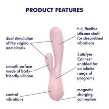 Load image into Gallery viewer, Satisfyer Mono Flex App Compatible USB Rechargeable Rabbit Vibrator
