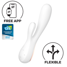 Load image into Gallery viewer, Satisfyer Mono Flex APP Compatible Rabbit Vibrator White
