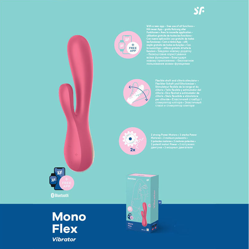 Satisfyer Mono Flex App Compatible USB Rechargeable Rabbit Vibrator