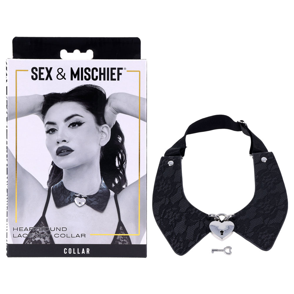 Sex & Mischief Heartbound Lace Day Collar
