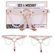 Load image into Gallery viewer, Sex &amp; Mischief Peaches n CreaMe Pearl Garters
