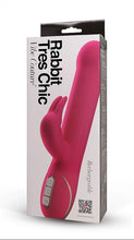 Load image into Gallery viewer, Vibe Couture Rabbit Tres Chic G Spot Rotating Beads Vibrator USB Sex Toy Pink
