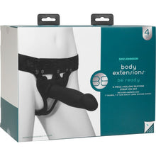 Load image into Gallery viewer, Be Ready 4 Pc Hollow Silicone Strap-On Set
